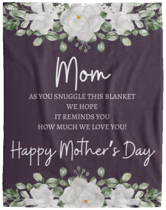 MOM FLOWER BLANKET! MOTHER'S DAY GIFT!