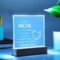 To My Mom | Square Acrylic Plaque