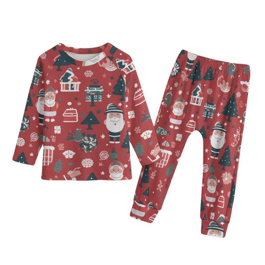 All-Over Print Kid's Knitted Fleece Set