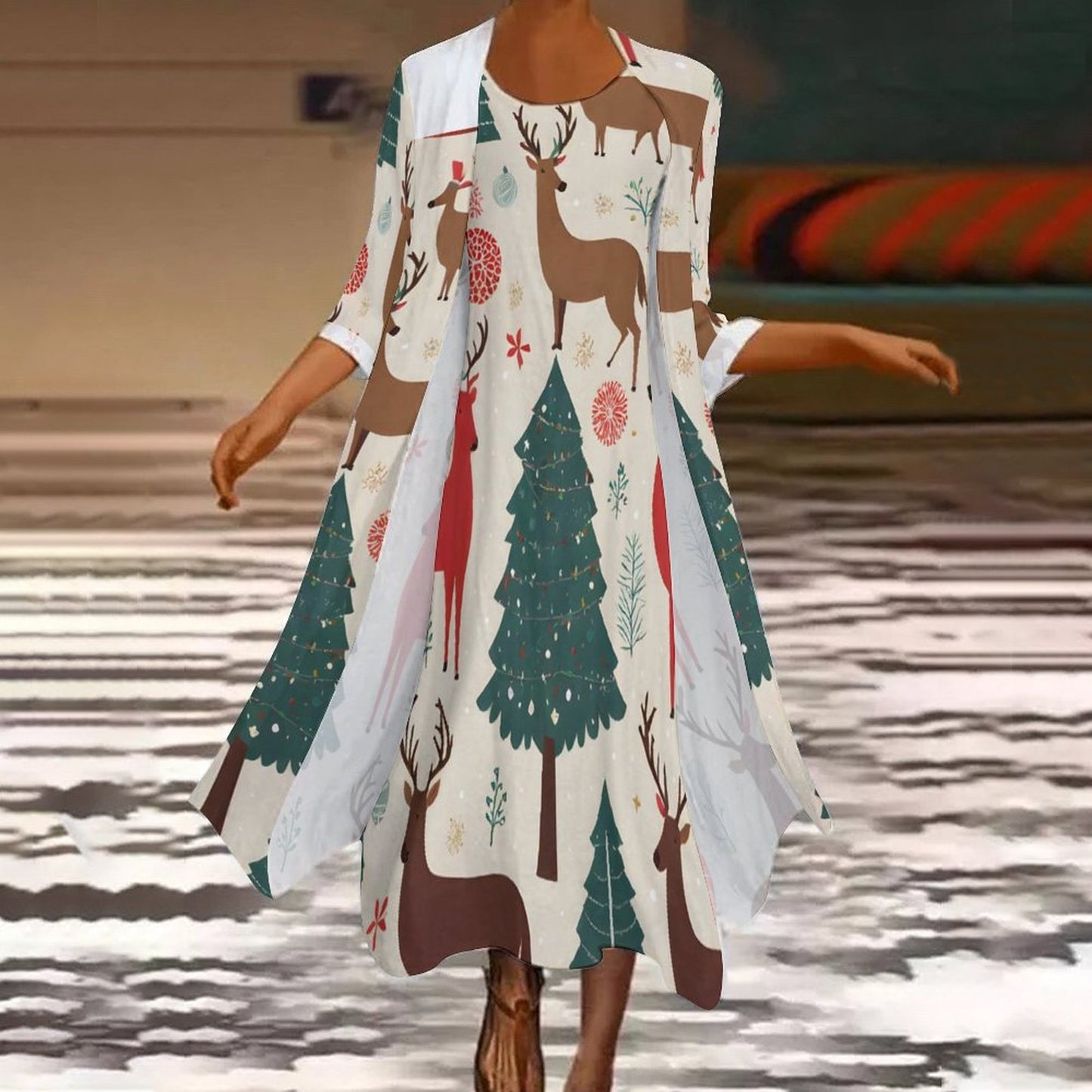 Long Dress Set (All-Over Printing)